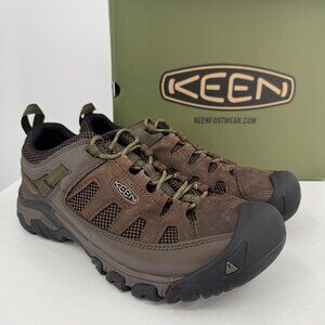 KEEN Men's Targhee Vent Hiking Shoes size 11.5 in Cuban/Antique Bronze #1018577
